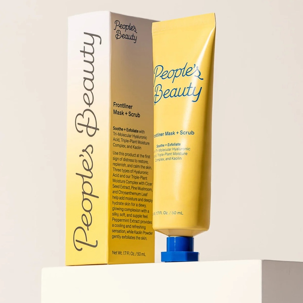 NIB People's Beauty Frontliner Mask + Scrub